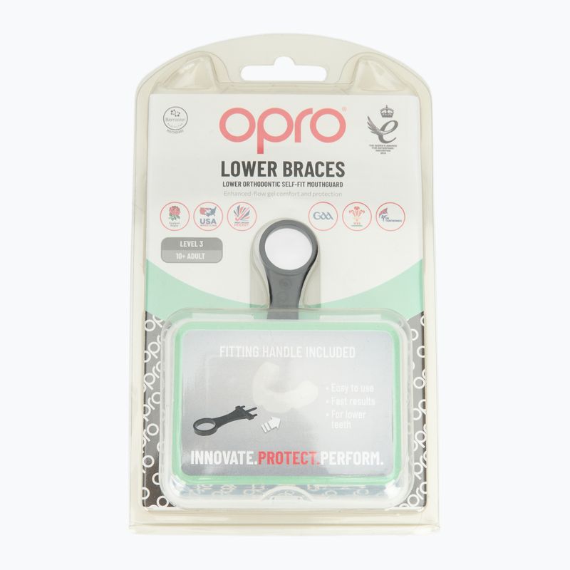 Протектор за челюст Opro Lower Braces white