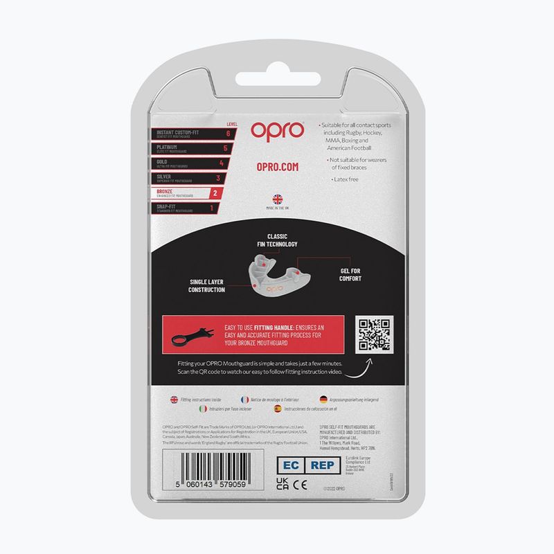 Opro GEN5 протектор за челюст бял 9059-BRONZE 3