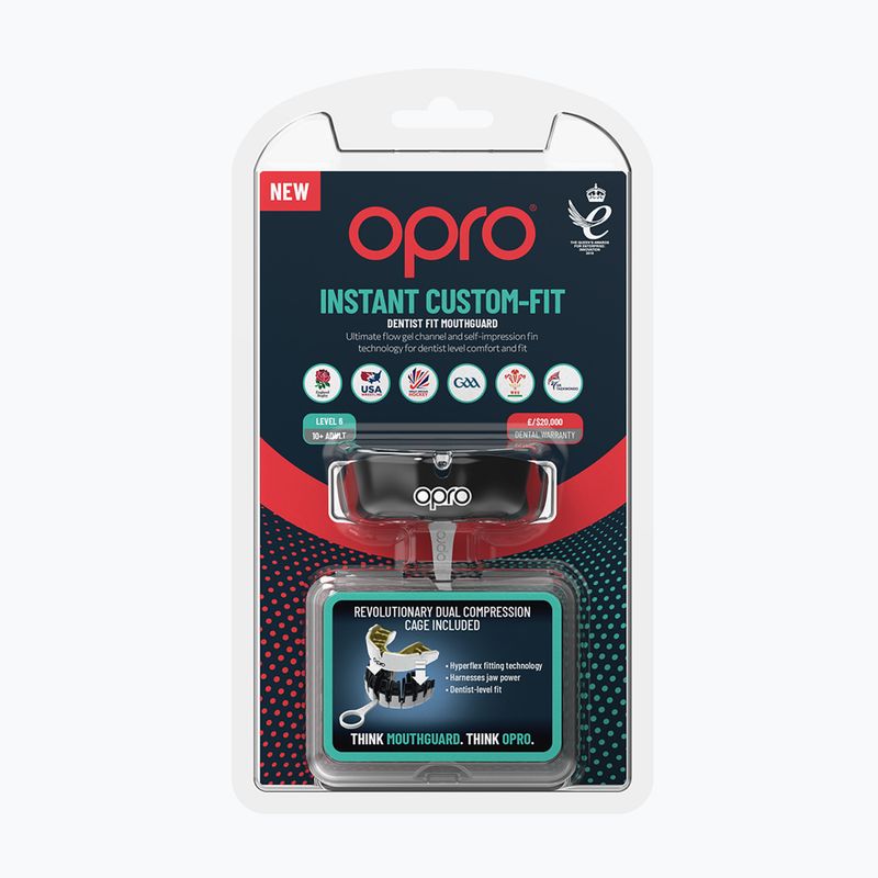Opro Instant Custom Fit протектор за челюст черен 2