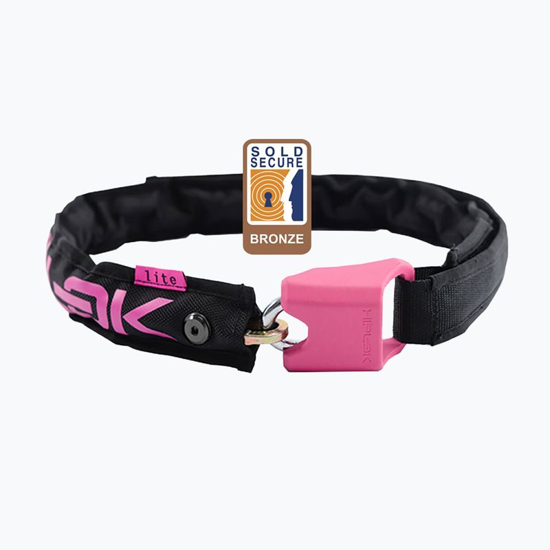 Устойство за заключване на велосипед Hiplok Lite black/pink 2