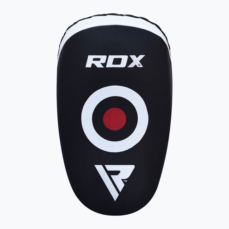 RDX T3 Muay Thai Training Shield Kick Pads бяло/черно 2