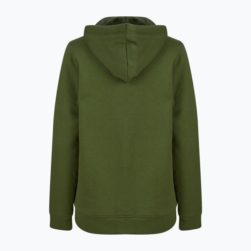 Дамска блуза с цип Navitas Lily Sherpa Hoody зелена 2