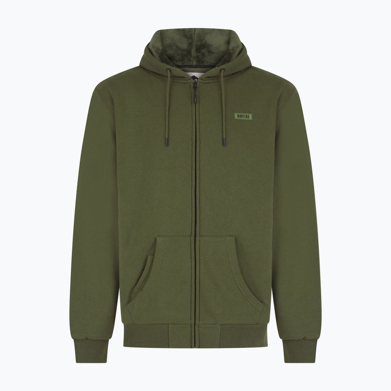 Мъжка блуза с цип Navitas Sherpa Hoody зелена
