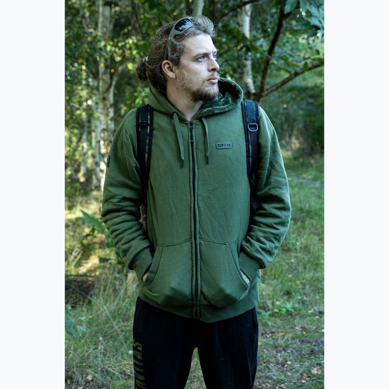Мъжка блуза с цип Navitas Sherpa Hoody зелена 4
