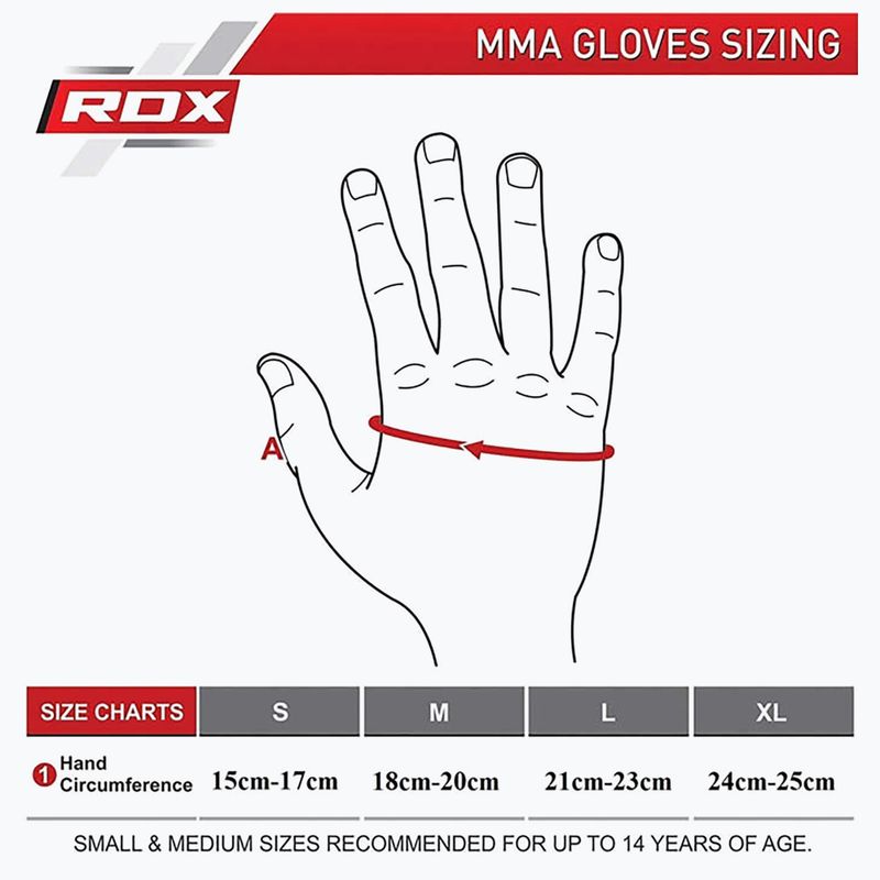 Граплинг ръкавици RDX Glove Нов модел GGRF-12R червен 8