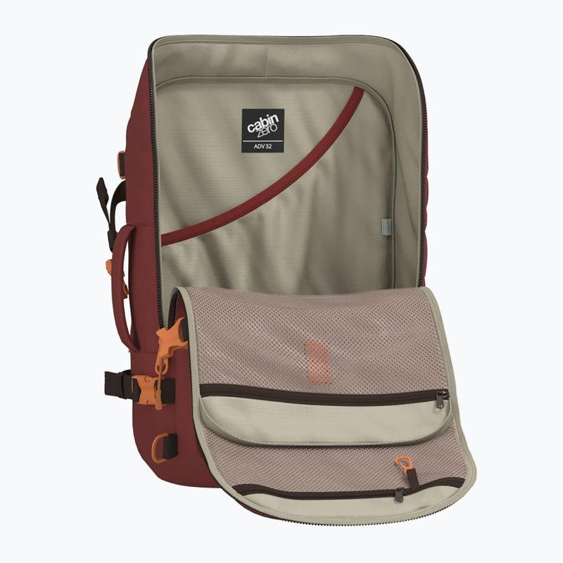 CabinZero Adventure 32 l sangria red туристическа раница 7