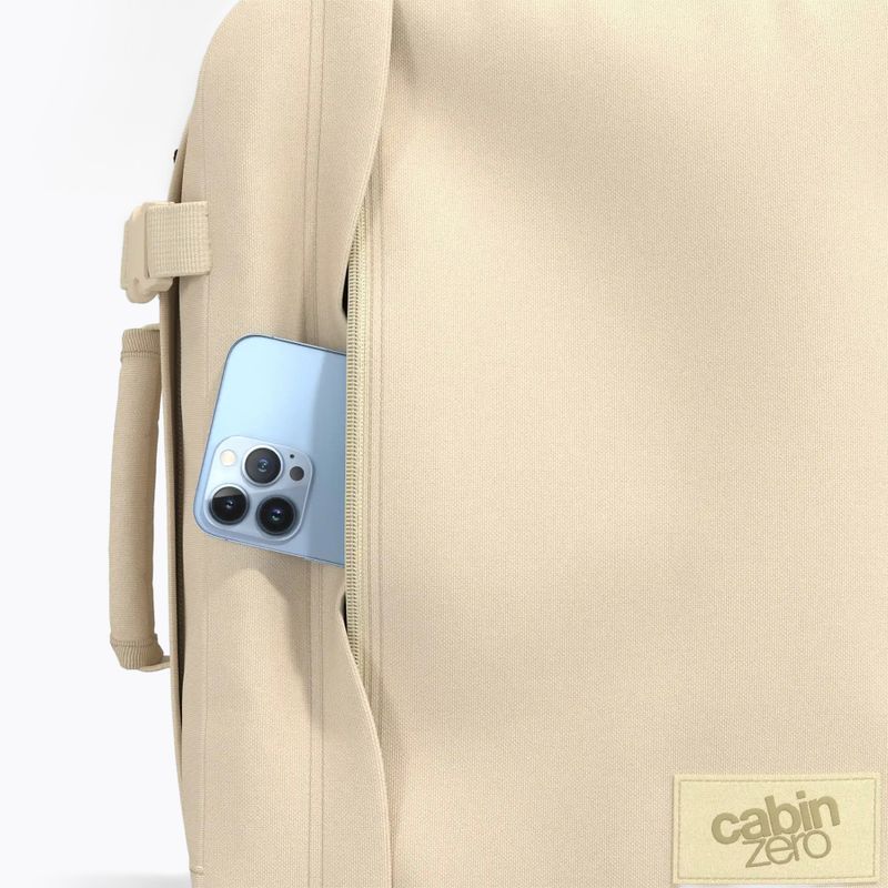 Раница за пътуване CabinZero Classic Tech 28 l shell white 11