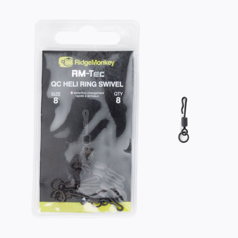 Ridge Monkey Connexion QC Heli Ring Swivel black RMT093