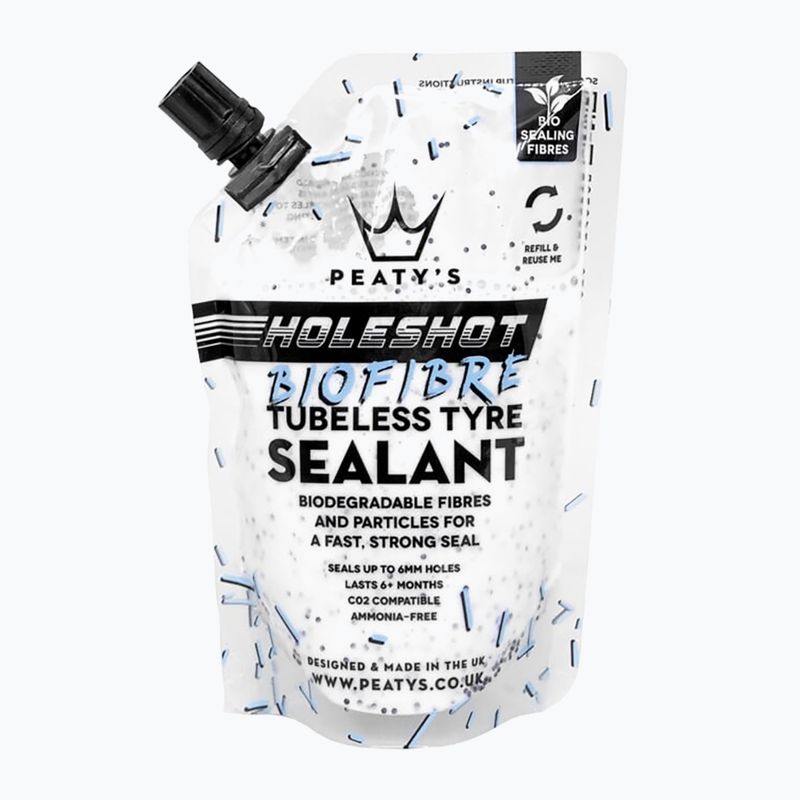 Уплътнител за безкамерни гуми Holeshot на Peaty's 120 ml