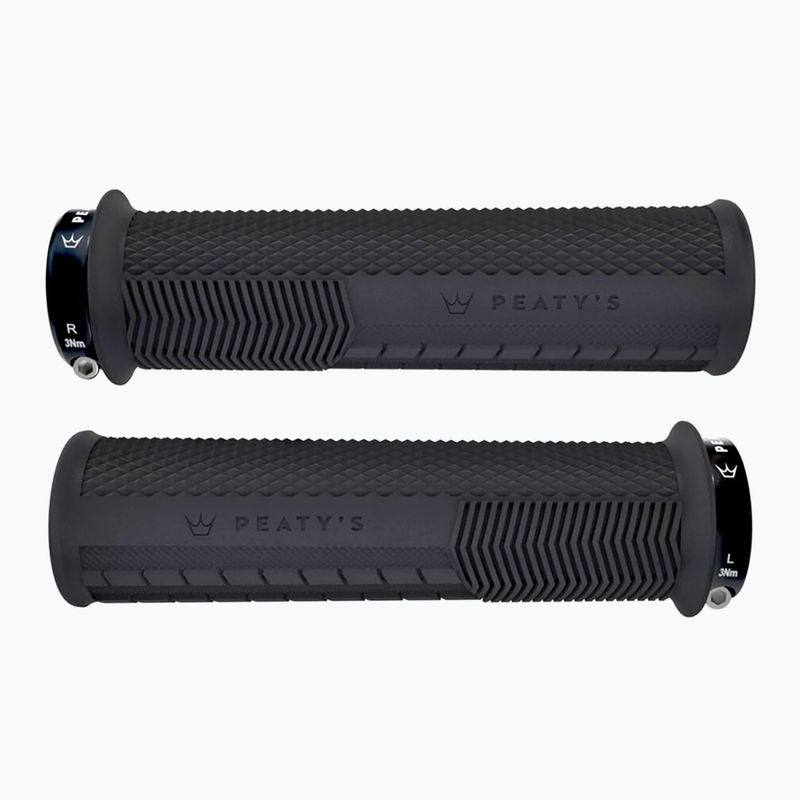 Monarch Knurl Thick ръкохватки за кормило Peaty's черни