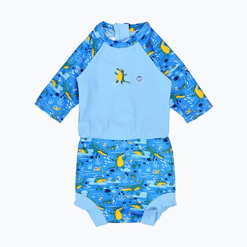 Детски гащеризон UPF 50+ Splash About Happy Nappy синьо HNSSCSL