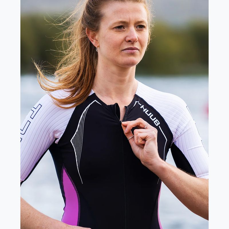 Дамски костюм за триатлон HUUB Anemoi Aero Tri Suit black and white ANELCSW 8