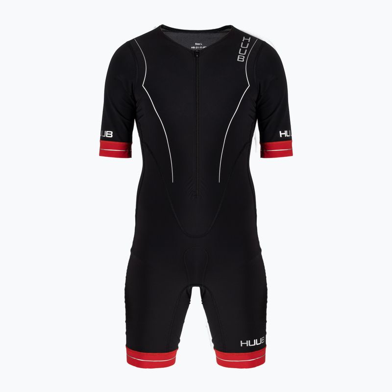 Мъжки костюм HUUB Race Long Course Tri Suit black/red