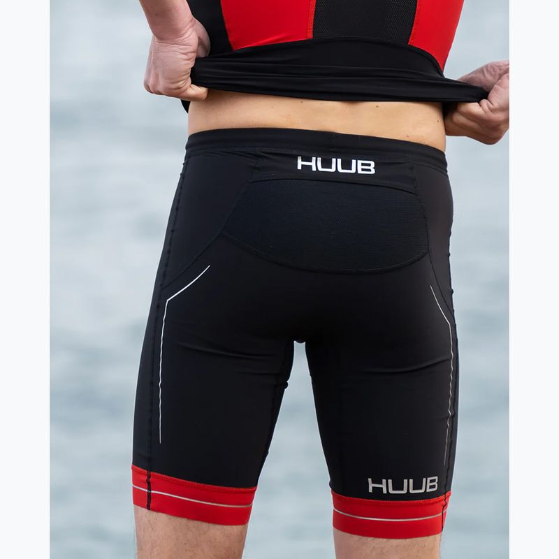 HUUB Мъжки шорти за триатлон Race Tri Short black/red 5