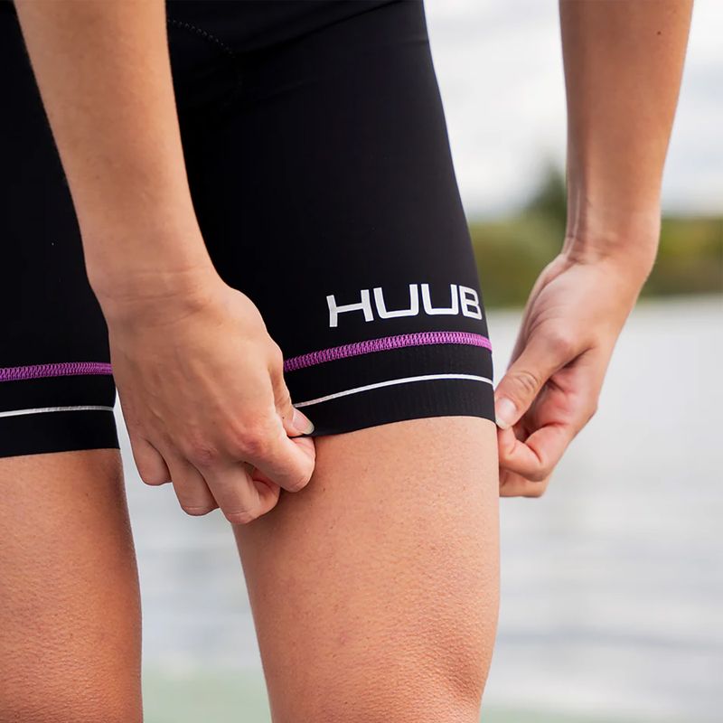 Дамски шорти за триатлон HUUB Aura Tri Short black/purple 8