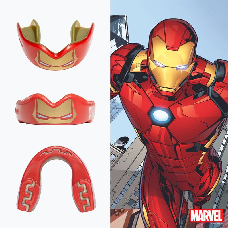 Детски протектор за челюст SAFEJAWZ Marvel Iron Man red 2