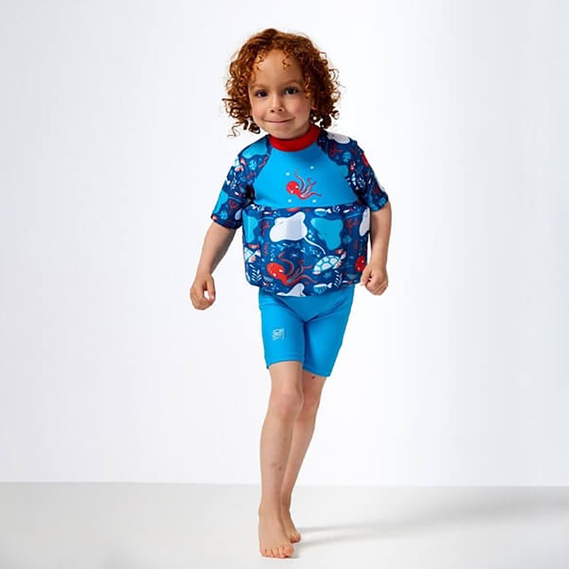 Детски гащеризон за плуване Splash About Sleeved Floatsuit sea life 5