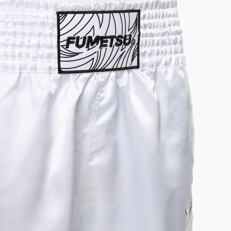 Мъжки шорти за тренировка FUMETSU Origins Muay Thai white 3