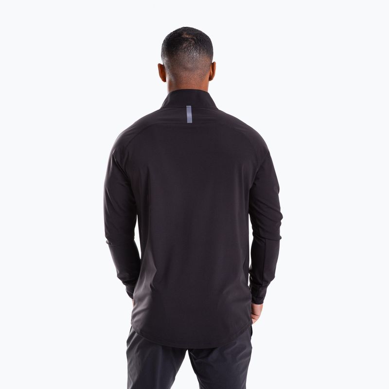 Суитшърт за тренировка Built For Athletes 1/4 Zip Pullover black 2