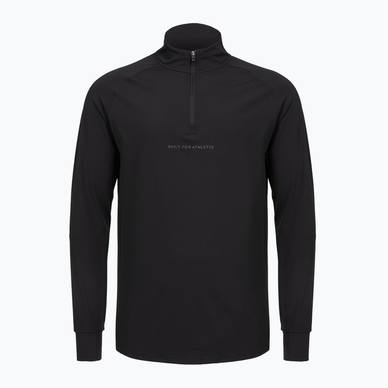 Суитшърт за тренировка Built For Athletes 1/4 Zip Pullover black 3