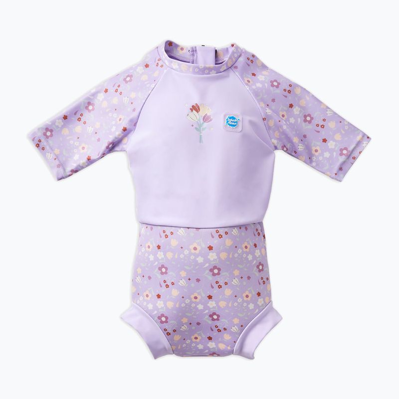 Бебешки гащеризон UPF 50+ Splash About Happy Nappy lilac sprnig