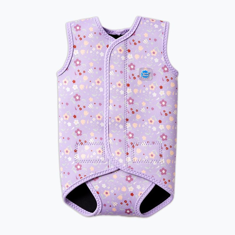 Детски неопренов костюм за плуване Splash About Baby Wrap lilac spring
