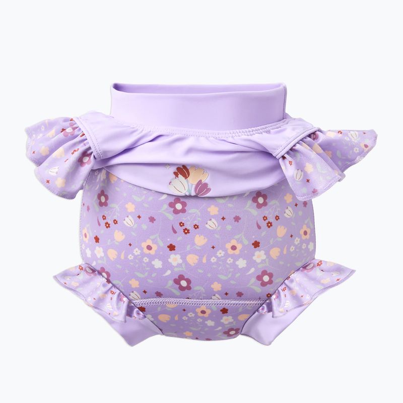 Детски бански от една част с пелена Splash About Happy Nappy Frills ягодово поле 3