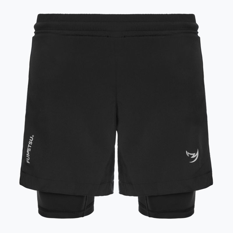 Мъжки шорти за тренировка FUMETSU Origins Dual Layer black