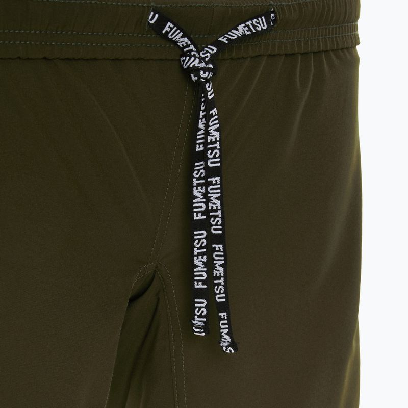 Мъжки шорти за тренировка FUMETSU Origins Dual Layer khaki 5