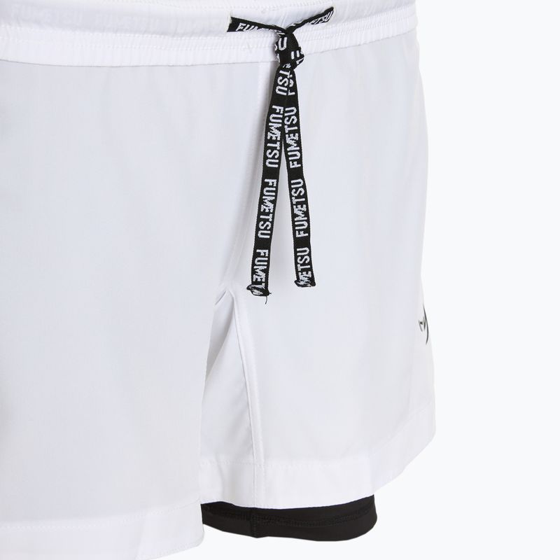 Мъжки шорти за тренировка FUMETSU Origins Dual Layer white 5