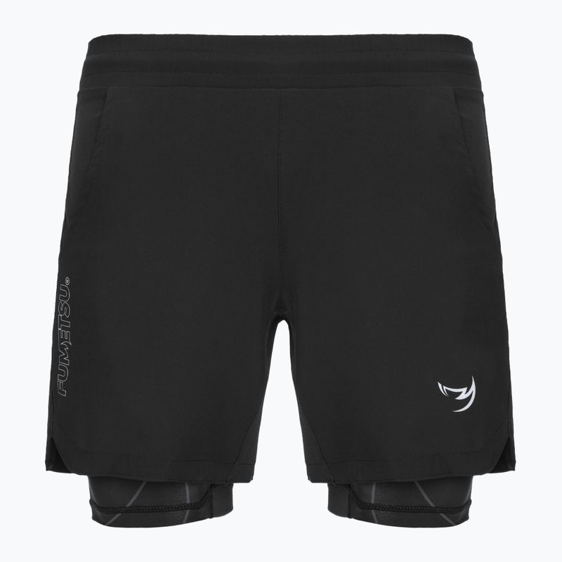 Мъжки шорти за тренировка FUMETSU Icon Dual Layer Training black