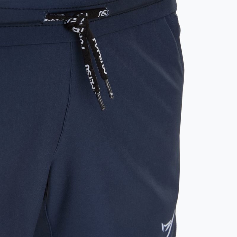 Мъжки шорти за тренировка FUMETSU Icon Dual Layer Training navy/ white 4