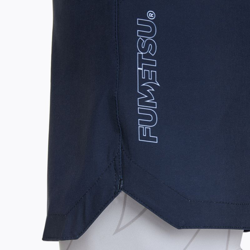 Мъжки шорти за тренировка FUMETSU Icon Dual Layer Training navy/ white 5