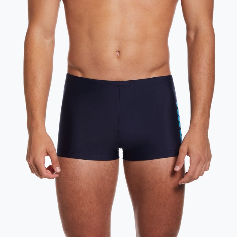 Мъжки боксерки за плуване Nike Shift Square Leg тъмно синьо NESSD638-440 5