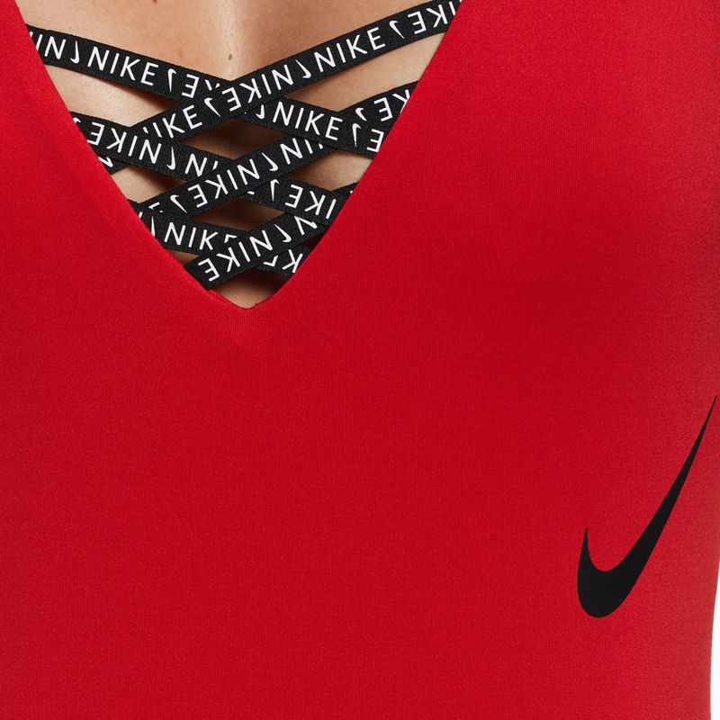 Nike Sneakerkini U-Back дамски бански от една част червен NESSC254-614 7