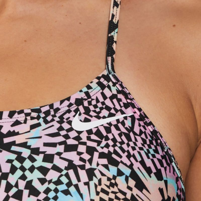 Дамски бански костюм от една част Nike Hydrastrong Multi Print pink bloom 6