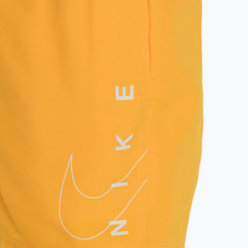 Детски къси панталони за плуване Nike Split Logo 4" Volley laser orange 3