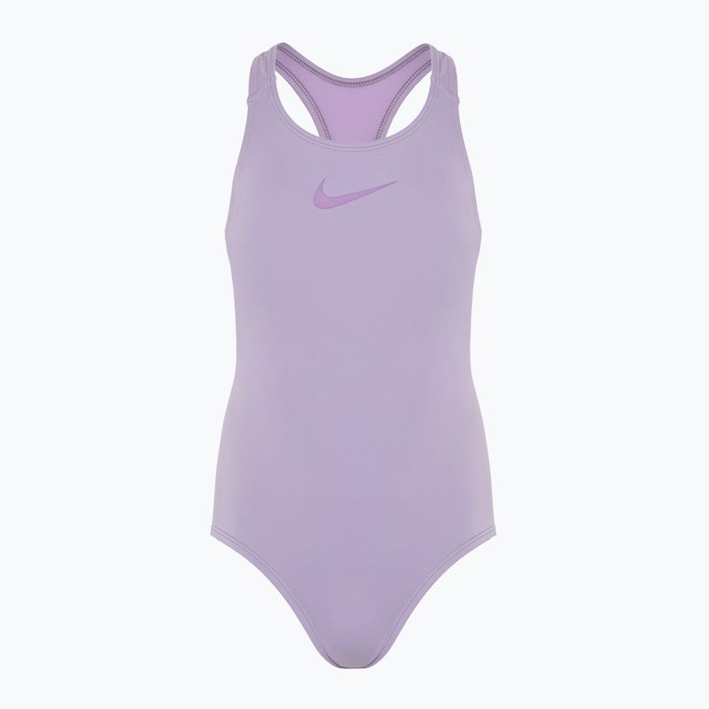 Детски бански от една част Nike Essential Racerback lilac bloom