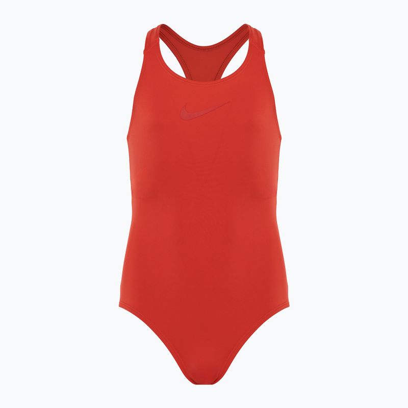 Детски бански от една част Nike Essential Racerback light crimson