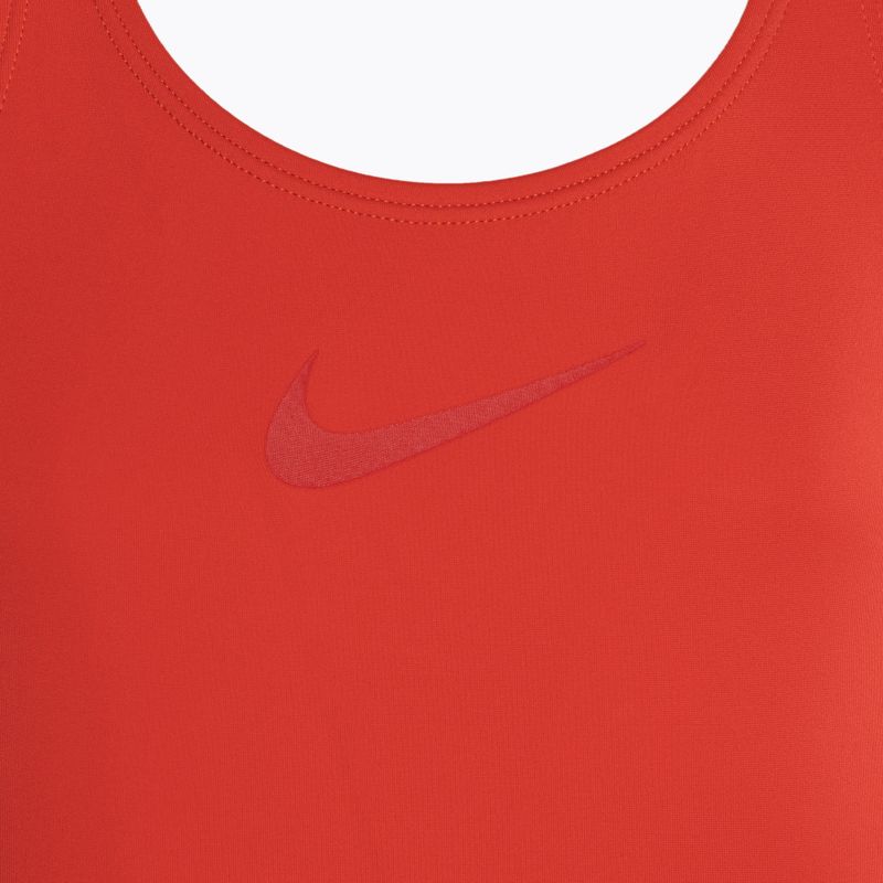 Детски бански от една част Nike Essential Racerback light crimson 3