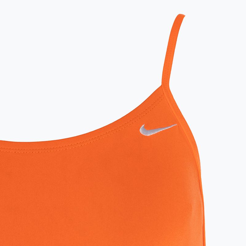 Дамски бански от една част Nike Lace Up Tie Back total orange 3