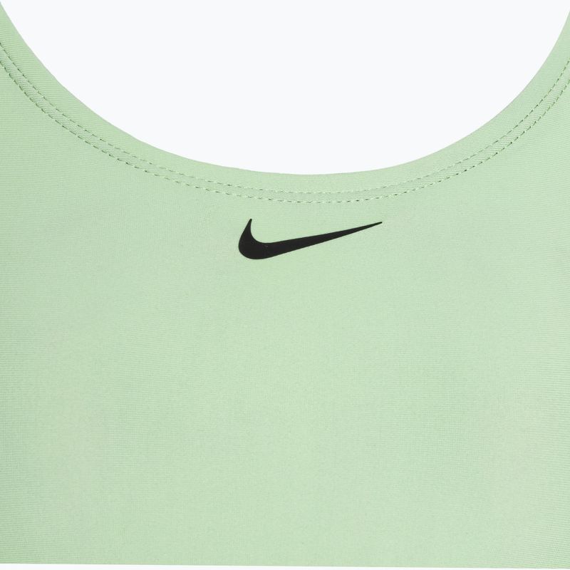 Дамски бански от една част Nike Logo Tape Fastback vapor green 3