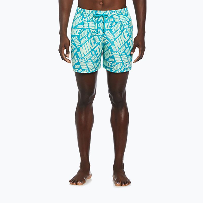 Мъжки шорти за плуване Nike Tossed 5" Volley vapor green 4