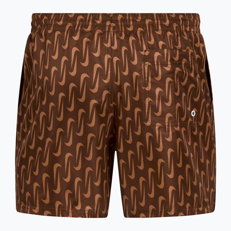 Мъжки шорти за плуване Nike Swoosh Link 5" Volley cacao wow 2