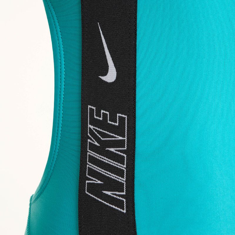 Дамски бански костюм от една част Nike Logo Tape Fastback dusty cactus 3
