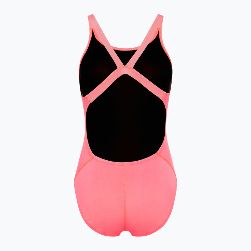 Дамски бански костюм от една част Nike Hydrastrong Solid Fastback hot punch 2