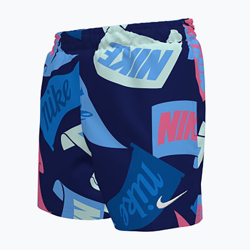 Детски бански шорти Nike Tossed Flags 4" Volley midnight navy