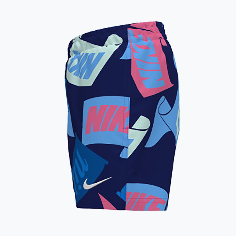 Детски бански шорти Nike Tossed Flags 4" Volley midnight navy 3