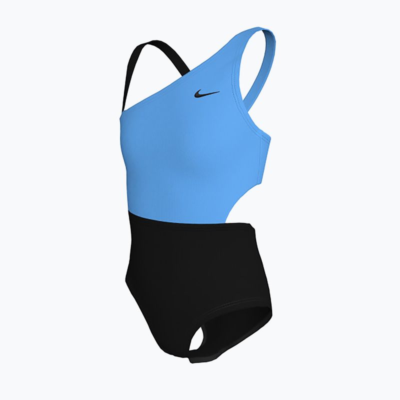 Детски бански костюм Nike Color Block Asymmetrical Monokini Black 3