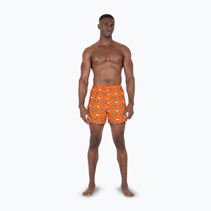Мъжки бански шорти Nike Multi Print 5" Volley orange blaze 2